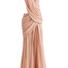 Deme By Gabriella Zahra Rose gown featuring elegant floral design, flowing fabric, and a sophisticated silhouette.