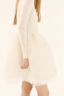 Chictopia ivory ethereal shirred silk mini dress with delicate straps and flowing fabric, perfect for elegant summer occasions.