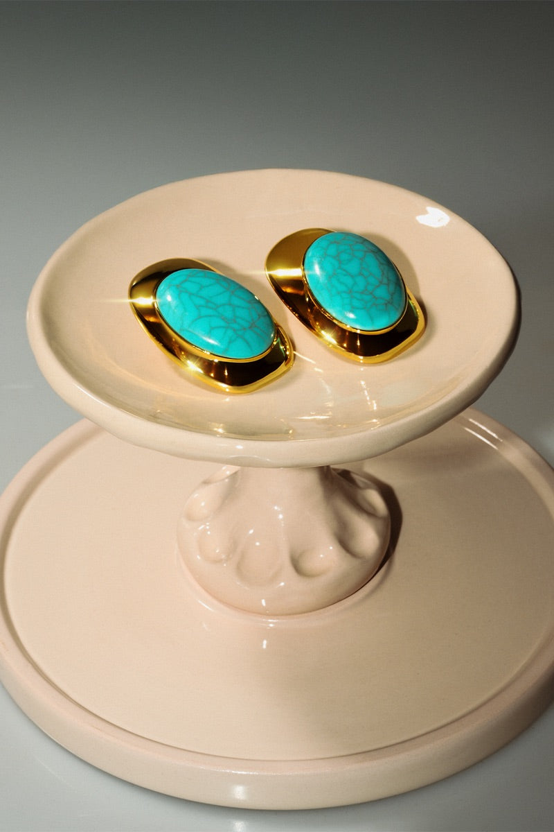 SEA BLOSSOM BLUE EARRINGS - CULT MIA