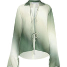 Summer Away Merlette top in sage ombre, featuring a stylish sleeveless design and soft fabric with a gradient green color.
