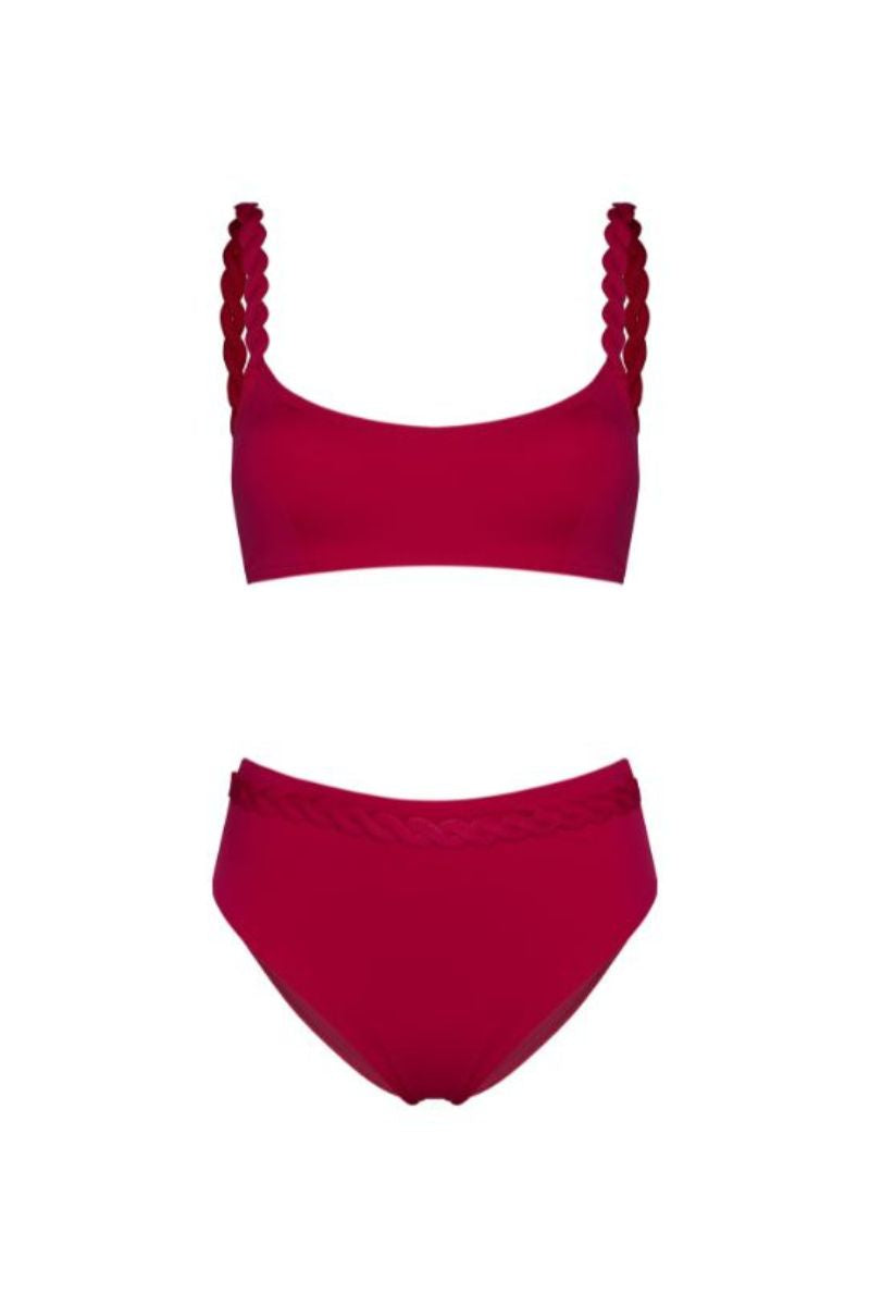 IRIS TOP WITH ASTER BOTTOM IN WILD MAGENTA - CULT MIA