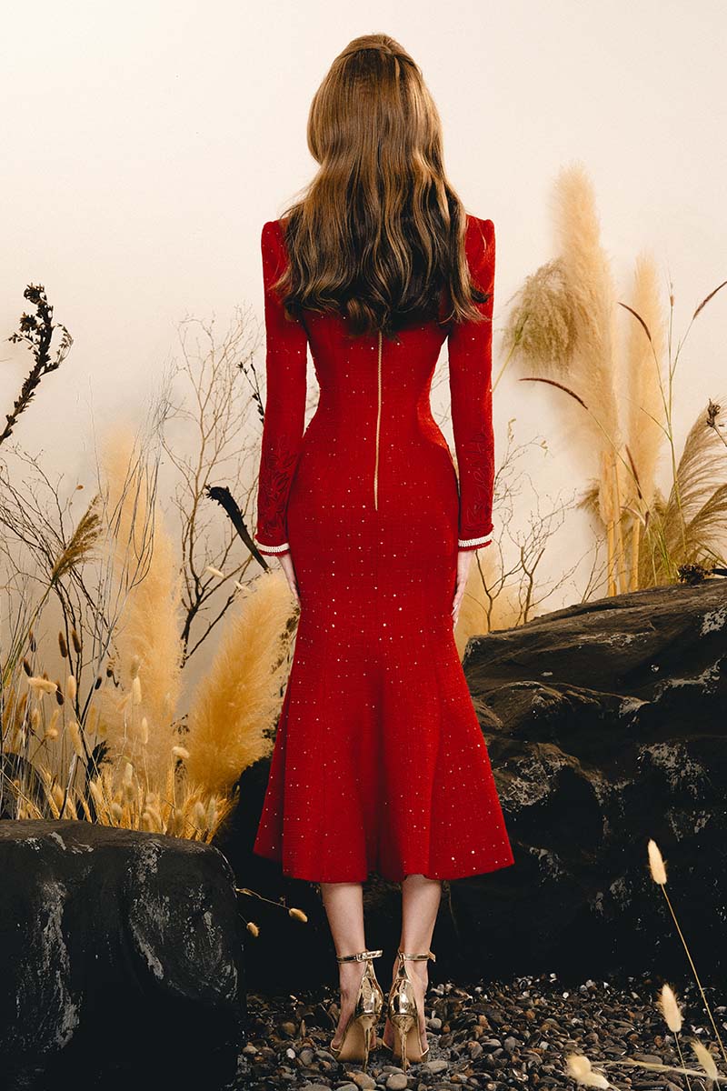 ALLURING MIDI DRESS - CULT MIA