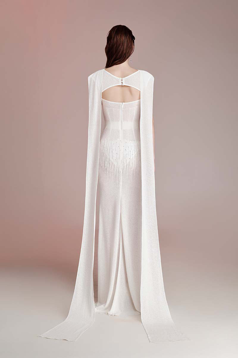 STARFALL WHITW CAPE MAXI DRESS | CULT MIA | Do Long STARFALL WHITW CAPE MAXI DRESS | CULT MIA | Do Long