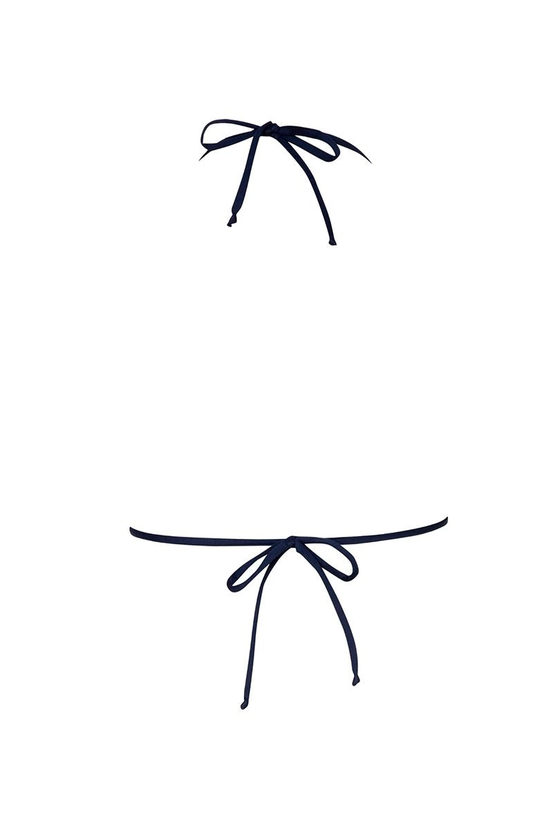 MOA TOP AND TUNAS BOTTOM BIKINI IN NAVY FLAG - CULT MIA