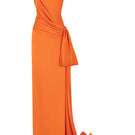 Le Thanh Hoa Clementine Flow gown featuring a flowing fabric, elegant design, and vibrant color perfect for formal occasions.