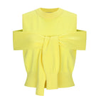 Chictopia Martha yellow vest top featuring a sleeveless design and stylish fit, perfect for casual or layered looks.