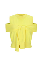 Chictopia Martha yellow vest top featuring a sleeveless design and stylish fit, perfect for casual or layered looks.