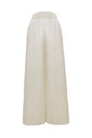 niLuu cream lounge pants, soft and comfortable pants with a relaxed fit, displayed on a neutral background.