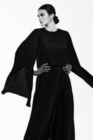 SemSem plissé-satin wide-leg pants shown in soft, flowing fabric with a relaxed fit and elegant drape.