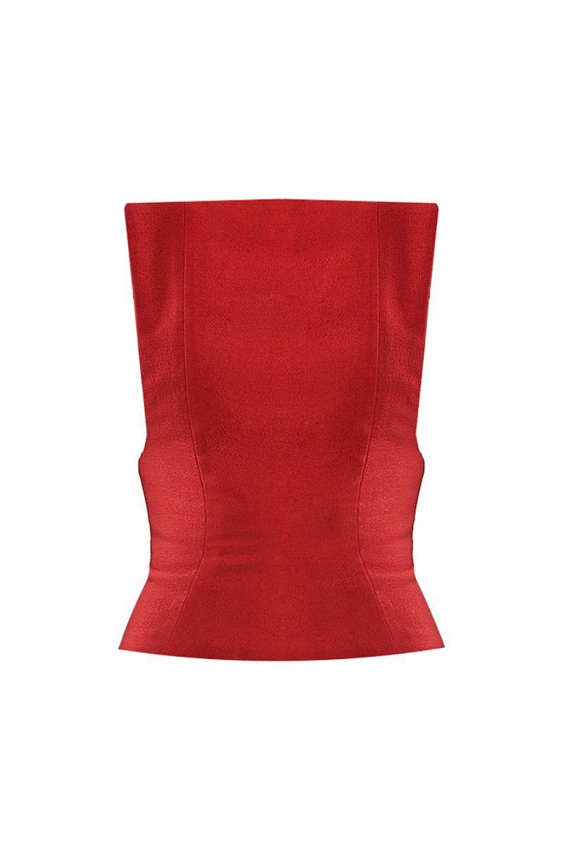 RED SQUARE CORSET - CULT MIA
