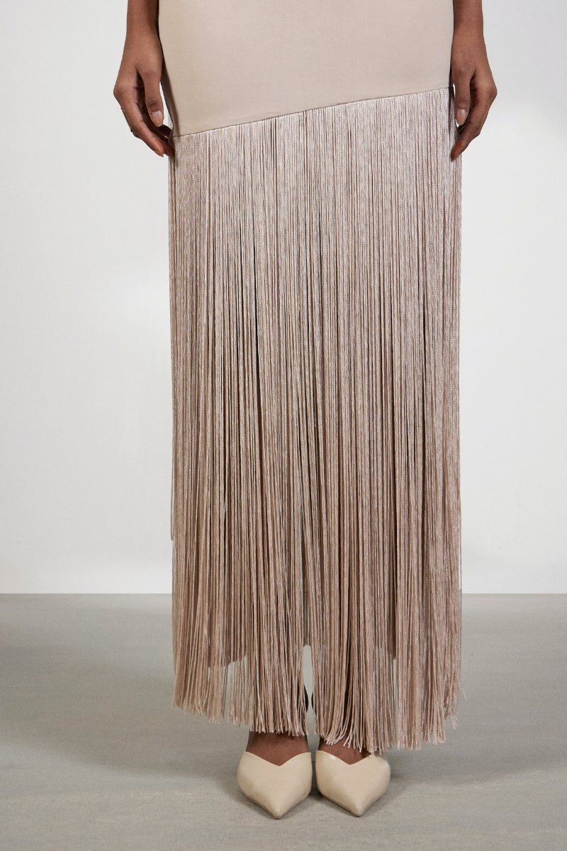 Deme By Gabriella Sonia Maxi Dress featuring flowing fabric, sleeveless design, and a stylish, elegant silhouette.
