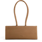 Poelle Cecilie bag in caramel color, top handle design with smooth leather finish, stylish and versatile for everyday use