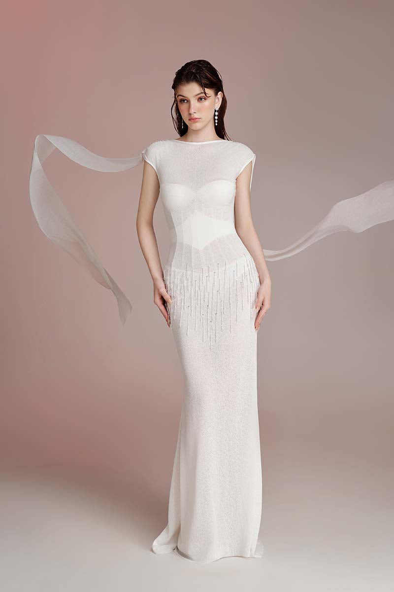 STARFALL WHITW CAPE MAXI DRESS | CULT MIA | Do Long STARFALL WHITW CAPE MAXI DRESS | CULT MIA | Do Long