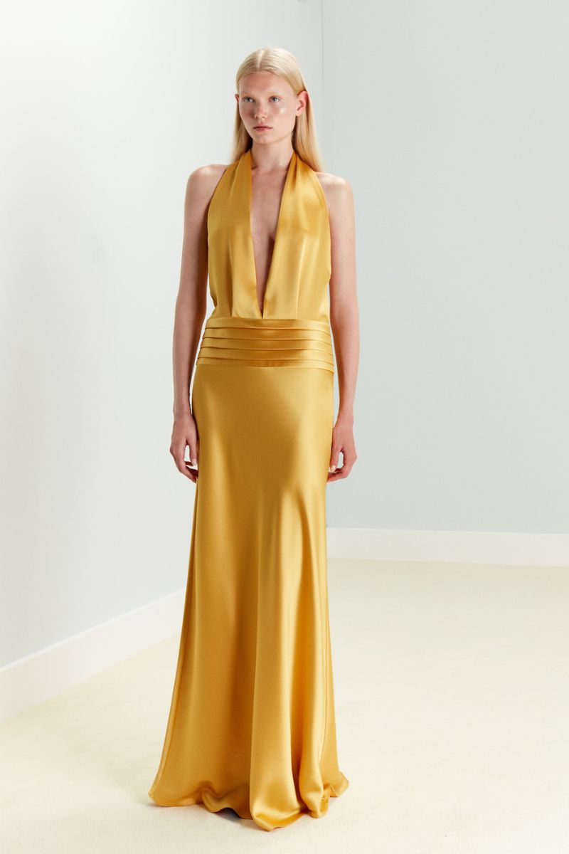 TRISHA DRESS IN YELLOW - CULT MIA