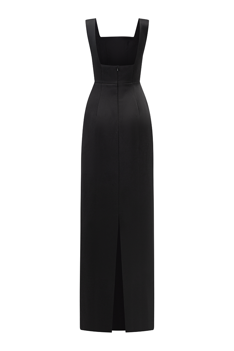 STRAPPY FISH NET CRYSTALLINE STRAIGHT DRESS - CULT MIA