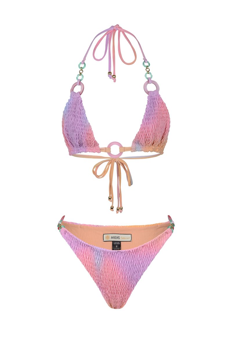 SUNSET SMOKED PINK BIKINI - CULT MIA