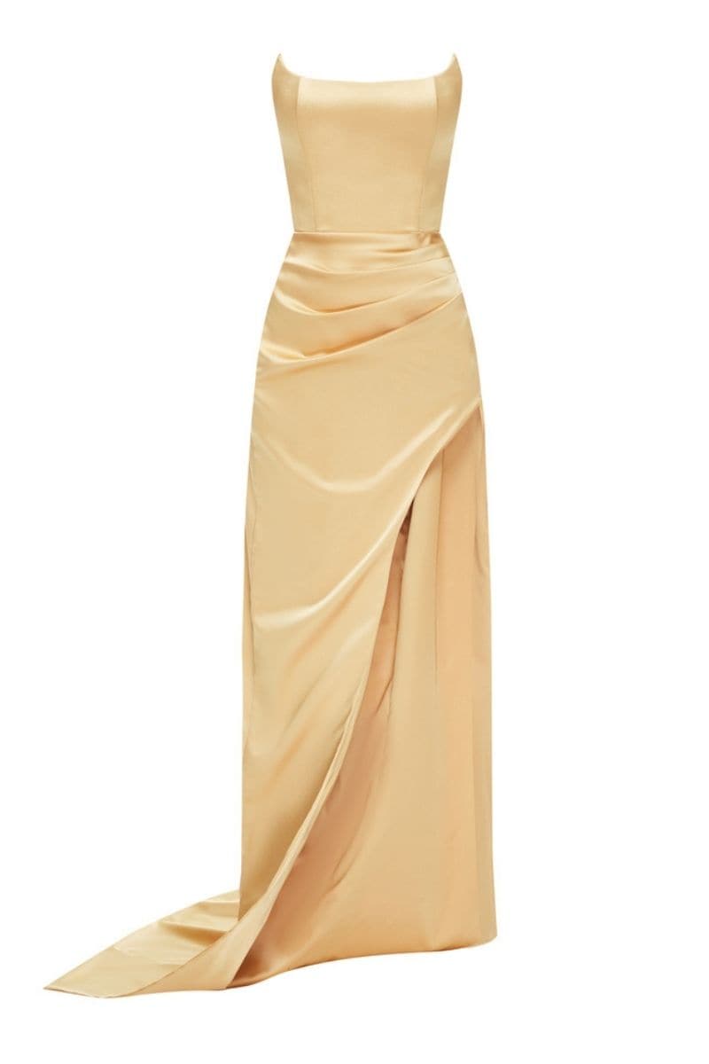 ANASTASIA GOLD MAXI GOWN - CULT MIA