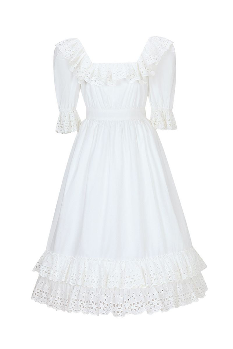 SANDRA DRESS IN IVORY - CULT MIA