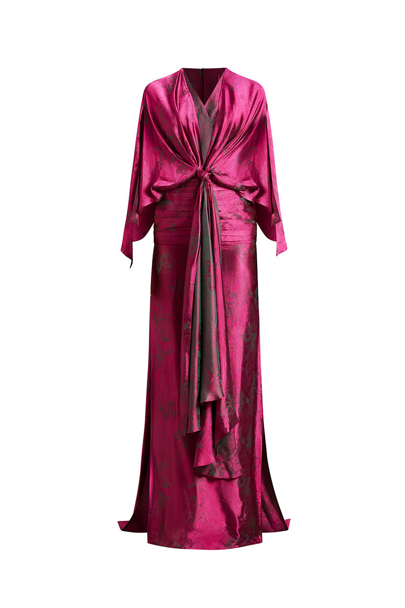 WRAPPED DRESS WITH WAIST DRAPED DETAIL | CULT MIA WRAPPED DRESS WITH WAIST DRAPED DETAIL | CULT MIA