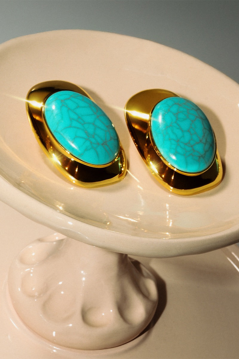 SEA BLOSSOM BLUE EARRINGS - CULT MIA