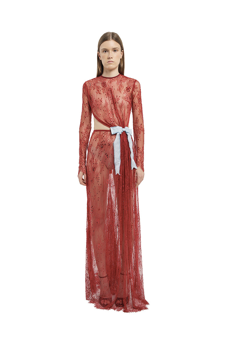 LACE LONG DRESS IN RED | CULT MIA | Compte Spain LACE LONG DRESS IN RED | CULT MIA | Compte Spain