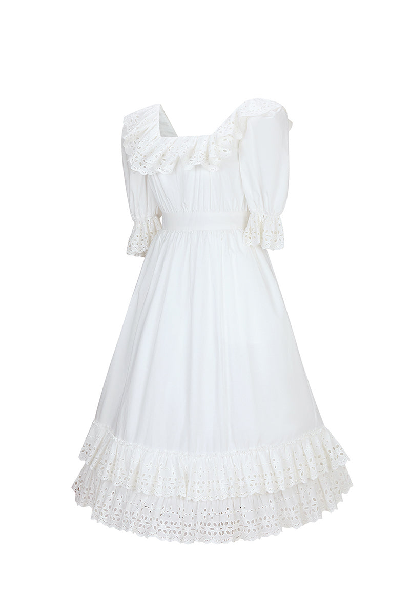 SANDRA DRESS IN IVORY - CULT MIA