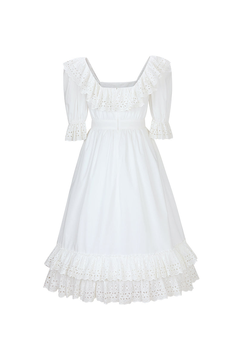 SANDRA DRESS IN IVORY - CULT MIA