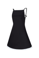 Black Linda mini dress by Chictopia, stylish sleeveless dress with a fitted silhouette, perfect for casual or evening wear.