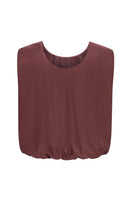 Maroon Chictopia "Let's Be Nothing" tank top displayed on a hanger, casual sleeveless top for women.
