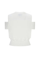 Cream Martha vest from Chictopia, stylish sleeveless top with a fitted design, perfect for casual or layered outfits.