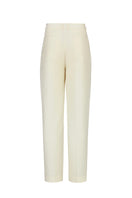 Beige cotton linen pants by Chictopia, showing relaxed fit and lightweight fabric on a neutral background.