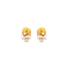 Peracas LEA earrings in ivory, stylish drop earrings with elegant design, perfect for accessorizing any outfit.