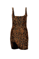 Onalaja KITA mini dress, stylish short dress with vibrant pattern, sleeveless design, and fitted silhouette perfect for warm weather.