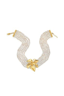 Peracas Paola ivory choker necklace with sleek, minimalist design and smooth finish, ideal for modern fashion styling.