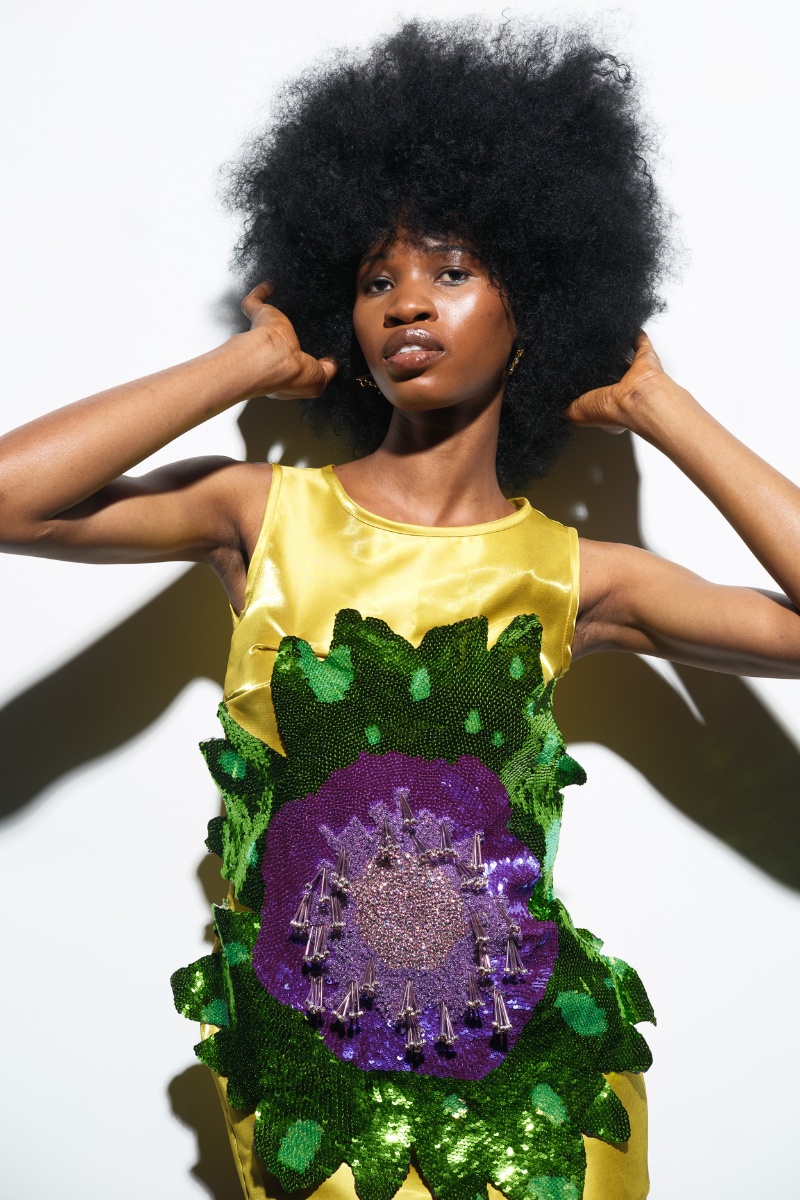 KIMI SEQUIN DRESS IN GREEN