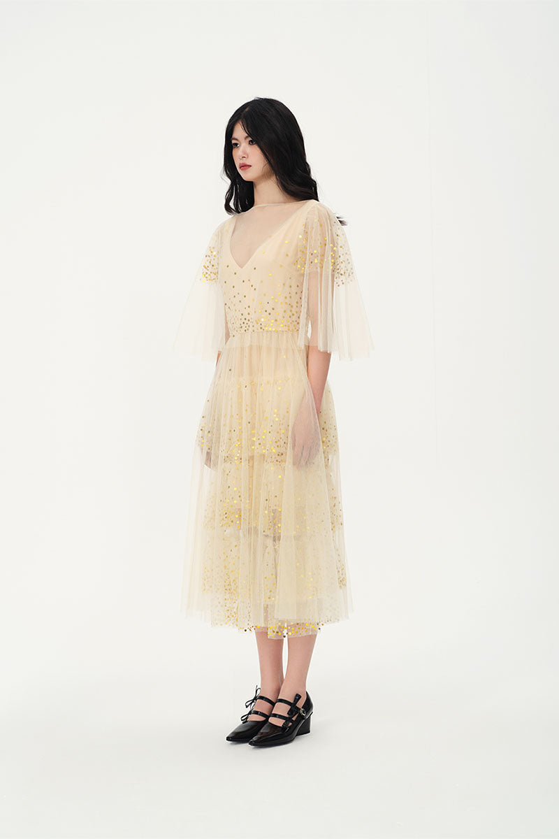 ELLEN BEIGE DRESS - CULT MIA
