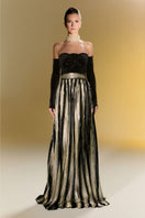 Nur Karaata CULT MIA X NUR KARAATA Addington gown, elegant long gown with intricate detailing and a sophisticated silhouette.