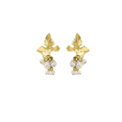 Peracas Siena earrings in ivory with delicate, elegant design, showcasing smooth, rounded jewelry style and intricate detailing.