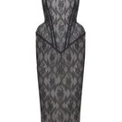 Elegant black sage gown by Balykina, featuring flowing fabric and intricate design details, perfect for formal occasions.