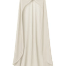 Nazlı Ceren Reya chiffon cape in smoked gray, lightweight jacket with flowing fabric and elegant drape, suitable for stylish layering.