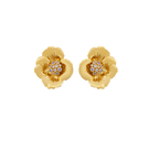 Mini Boboli earrings by Peracas, delicate silver earrings with intricate floral design, shown on a neutral background.