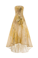 Elegant AURIELLE GOWN by POEM featuring flowing fabric and intricate detailing, perfect for formal occasions.