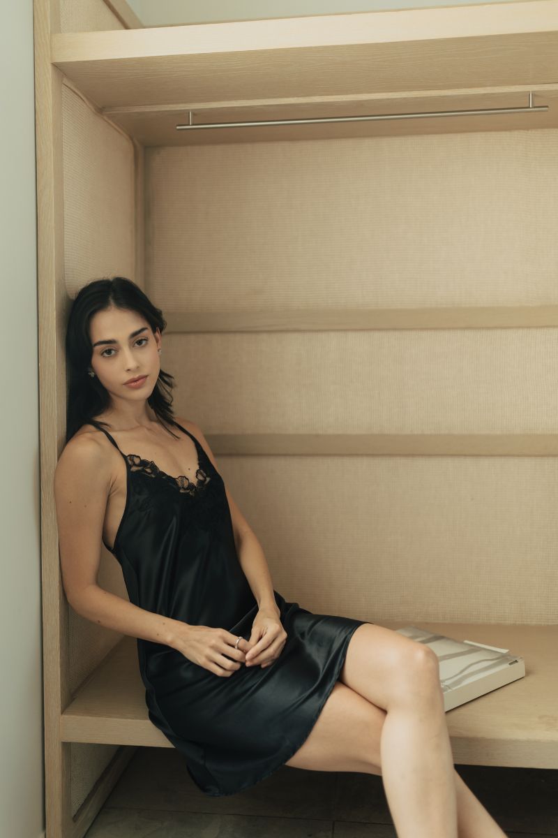 NAO CAMISOLE IN BLACK - CULT MIA
