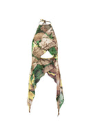 Suncillo floral halter top with tie-neck design and vibrant floral pattern, perfect for summer casual wear.