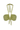 VIRNA SPARKLY TOP IN LIME GREEN