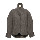 LECIA shawl collar volume jacket in stylish fabric, featuring a relaxed fit and button closure, perfect for casual wear.