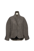 LECIA shawl collar volume jacket in stylish fabric, featuring a relaxed fit and button closure, perfect for casual wear.