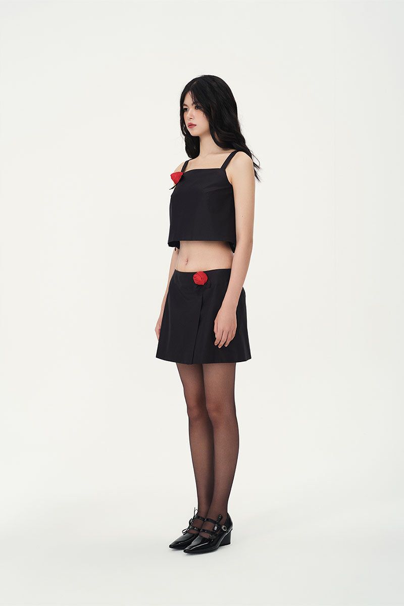 RED ROSE APPLIQUÉ SET - CULT MIA