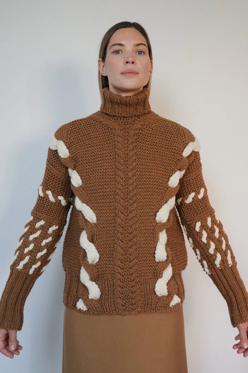 BARBORA TURTLENECK IN ACORN - CULT MIA