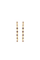 Peracas SOHO earrings in mocha, stylish drop earrings with a sleek design, displayed on a plain background.